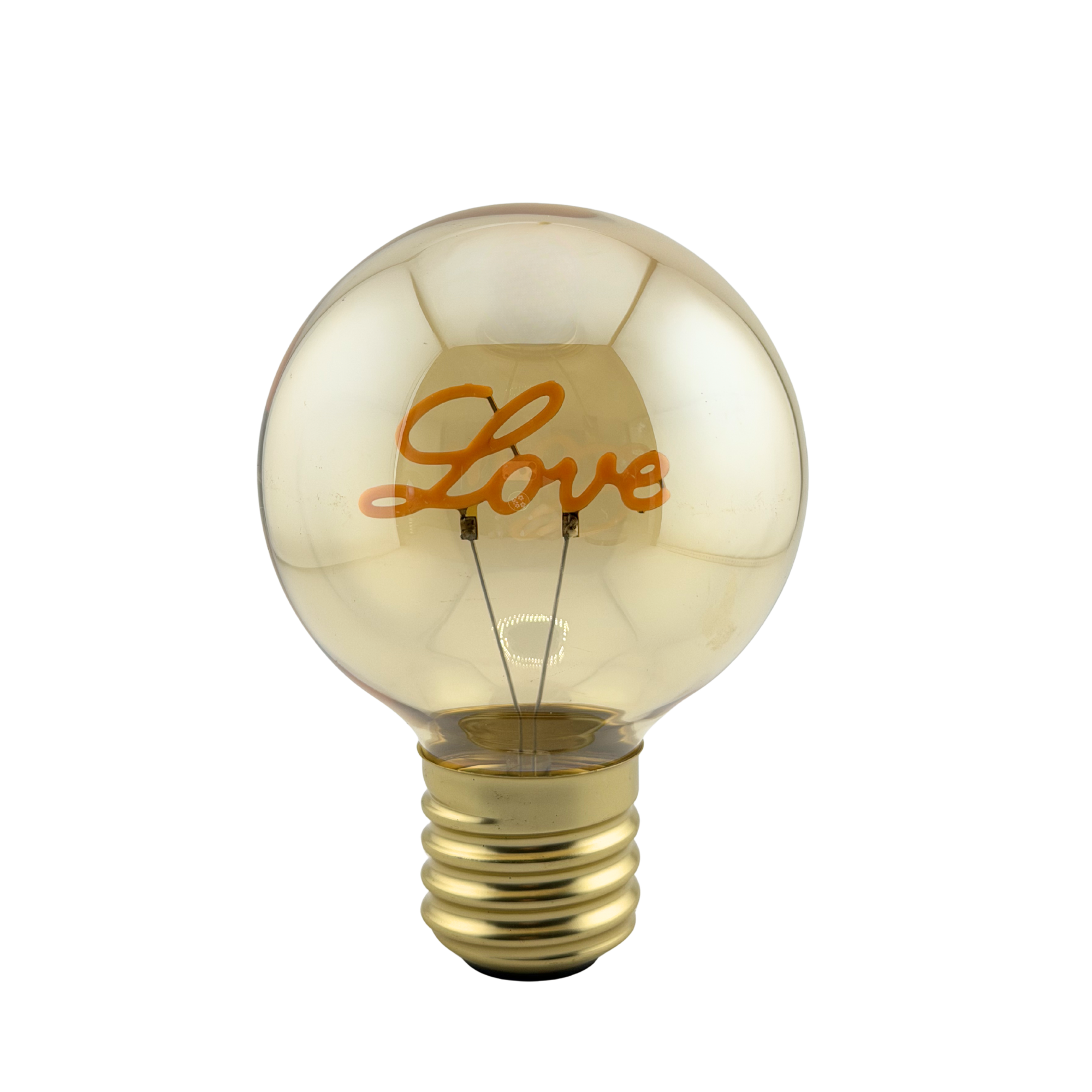 LED Dekoglühbirne mit Schriftzug USB Recharge