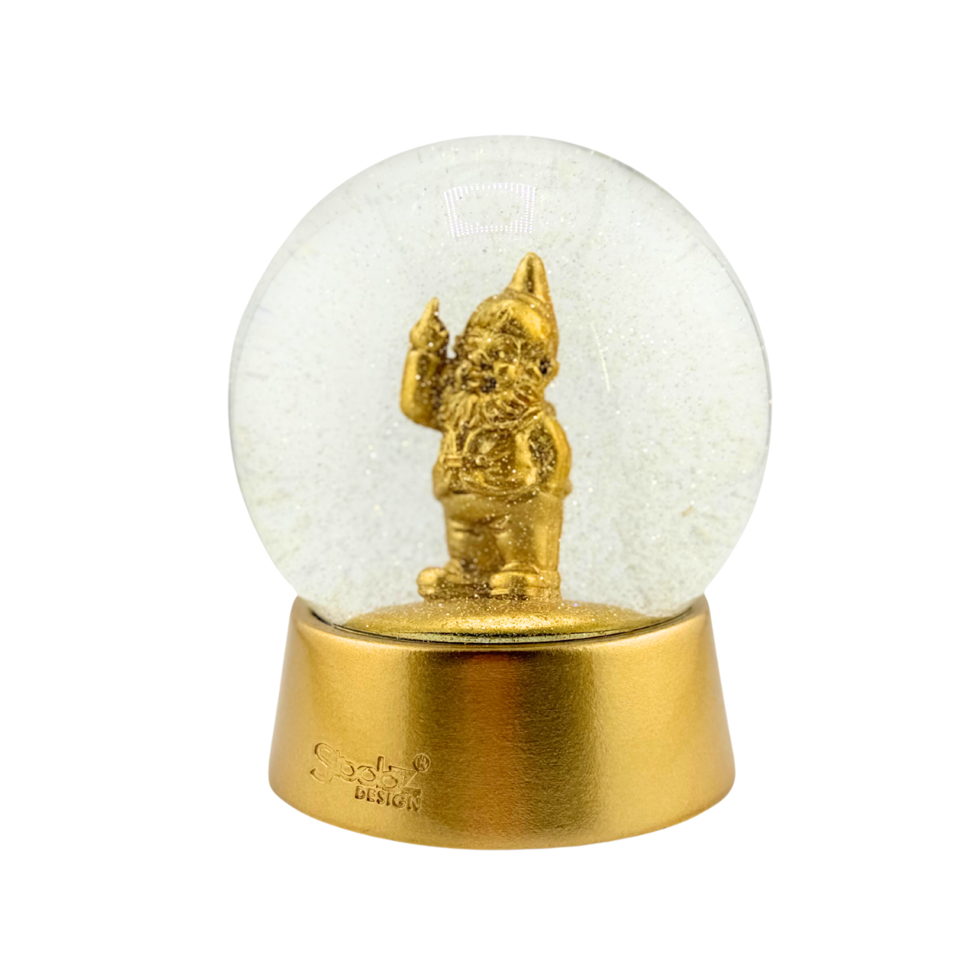 Stoobz® Garten Zwerg Glitzer Schneekugel