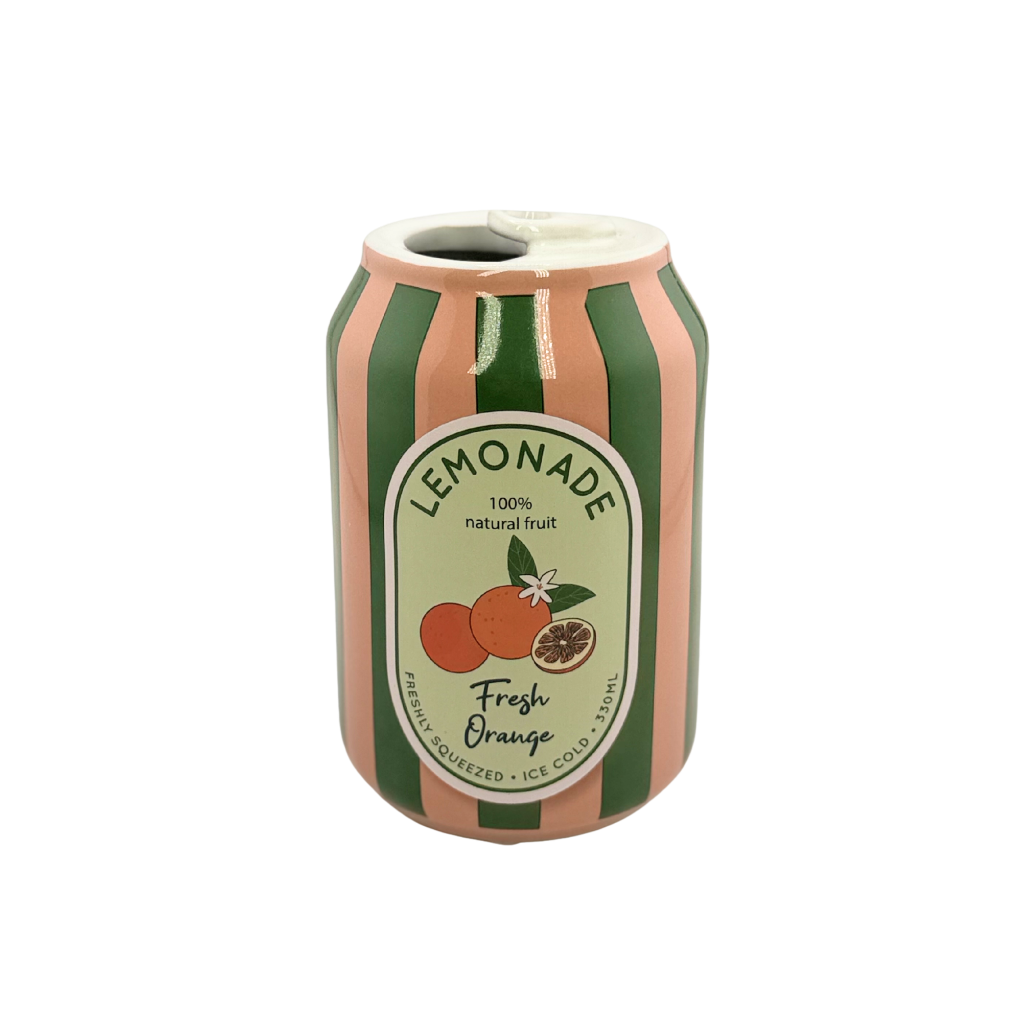 Dosen Vase „Fresh Orange” Keramik-Vase im Retro-Dosendesign