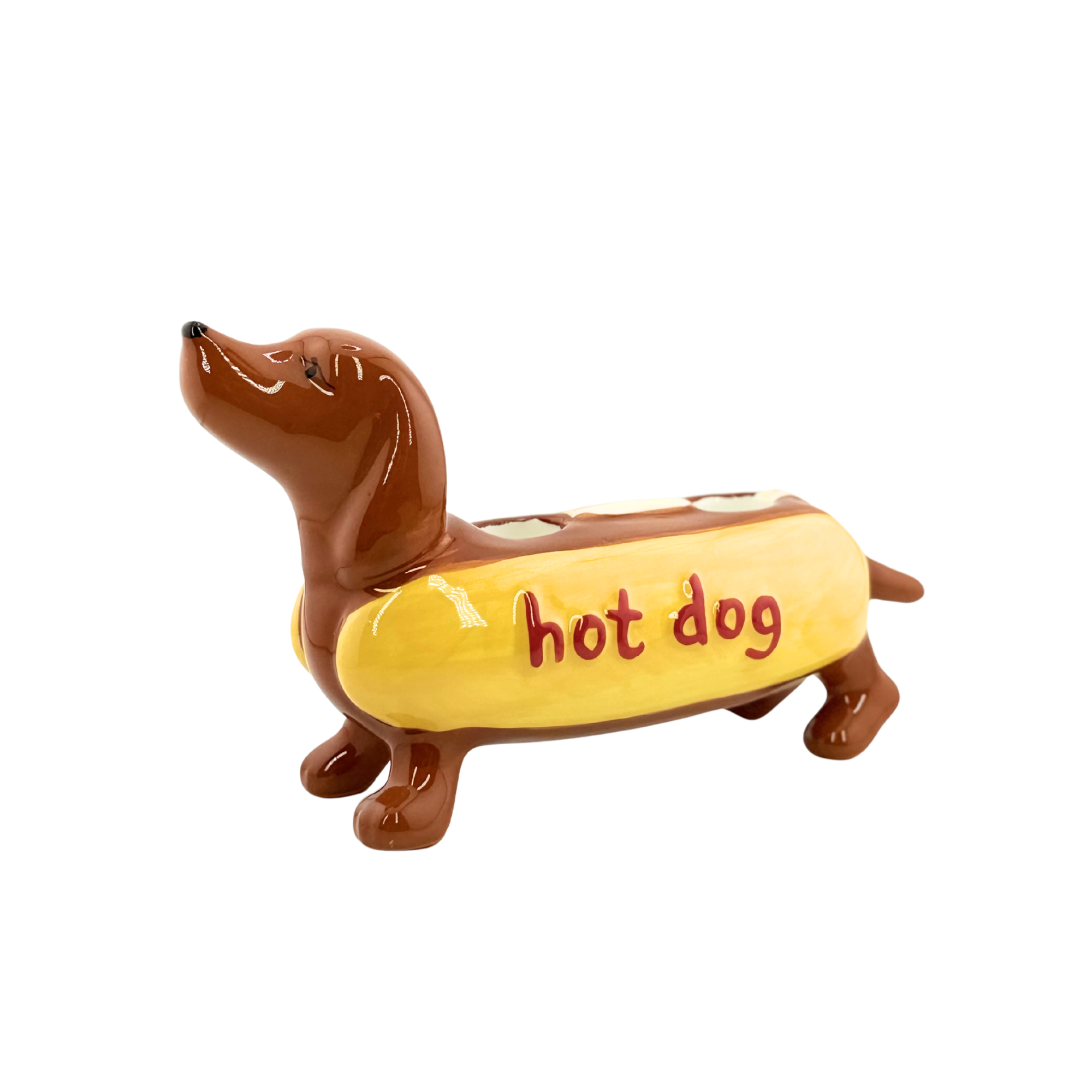 Hot Dog Kerzenständer – Dackel mit Humor 🐶🌭