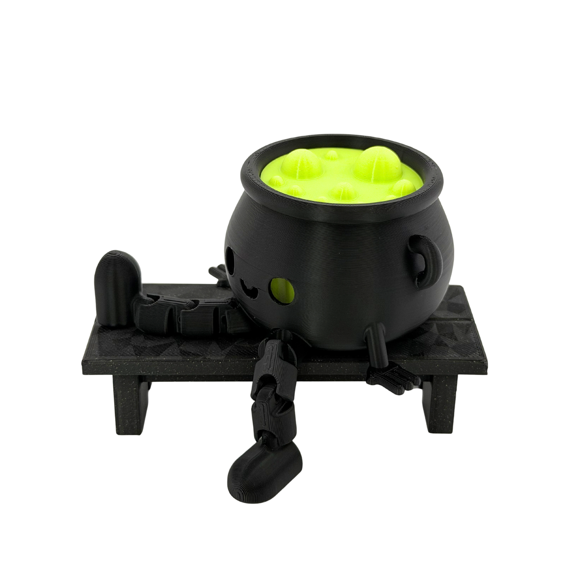 Blubberkessel – leuchtender Hexenkessel mit LED-Teelicht