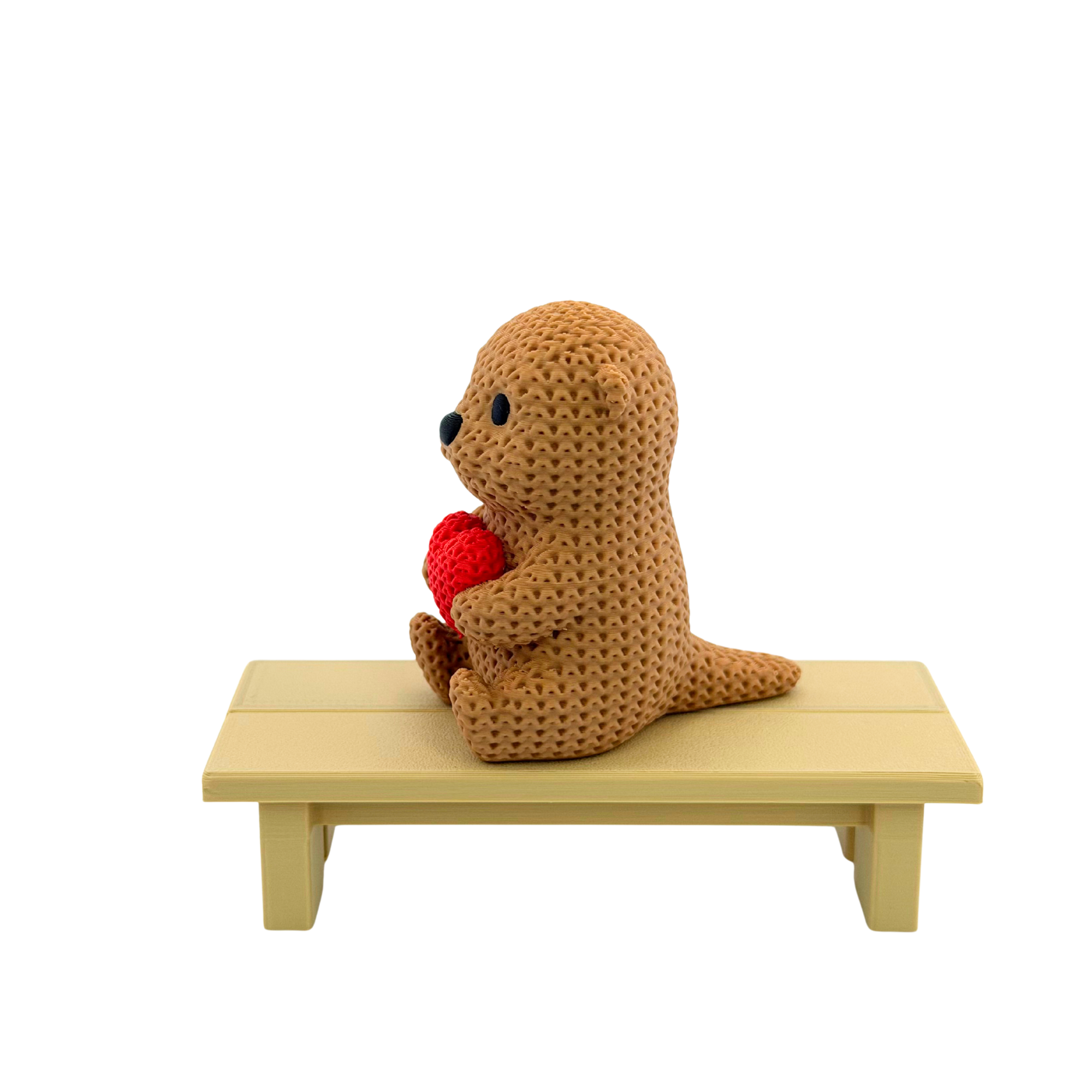 Strick Otter mit Herz