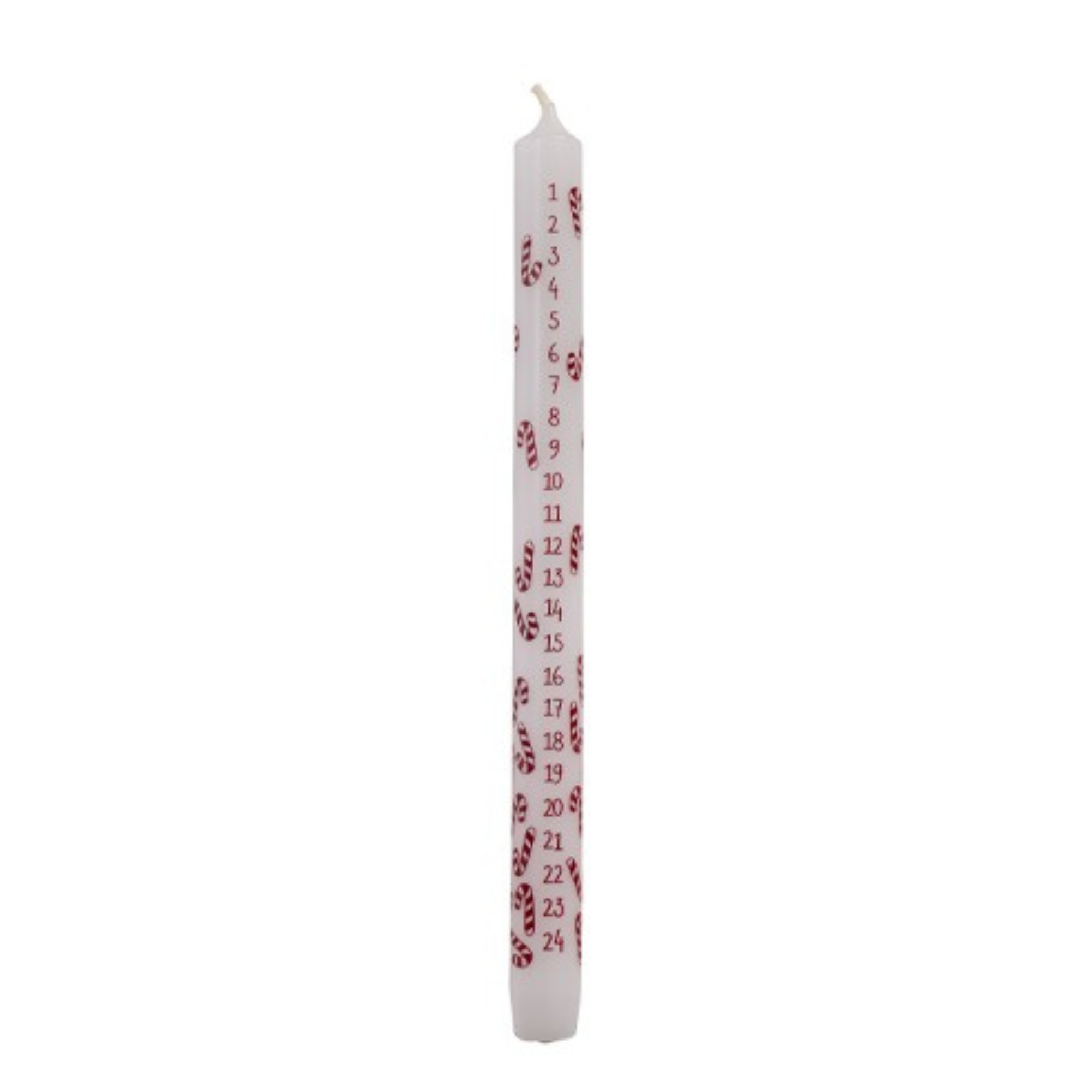 Adventskalender Stabkerze - Grün, Rot oder Gold