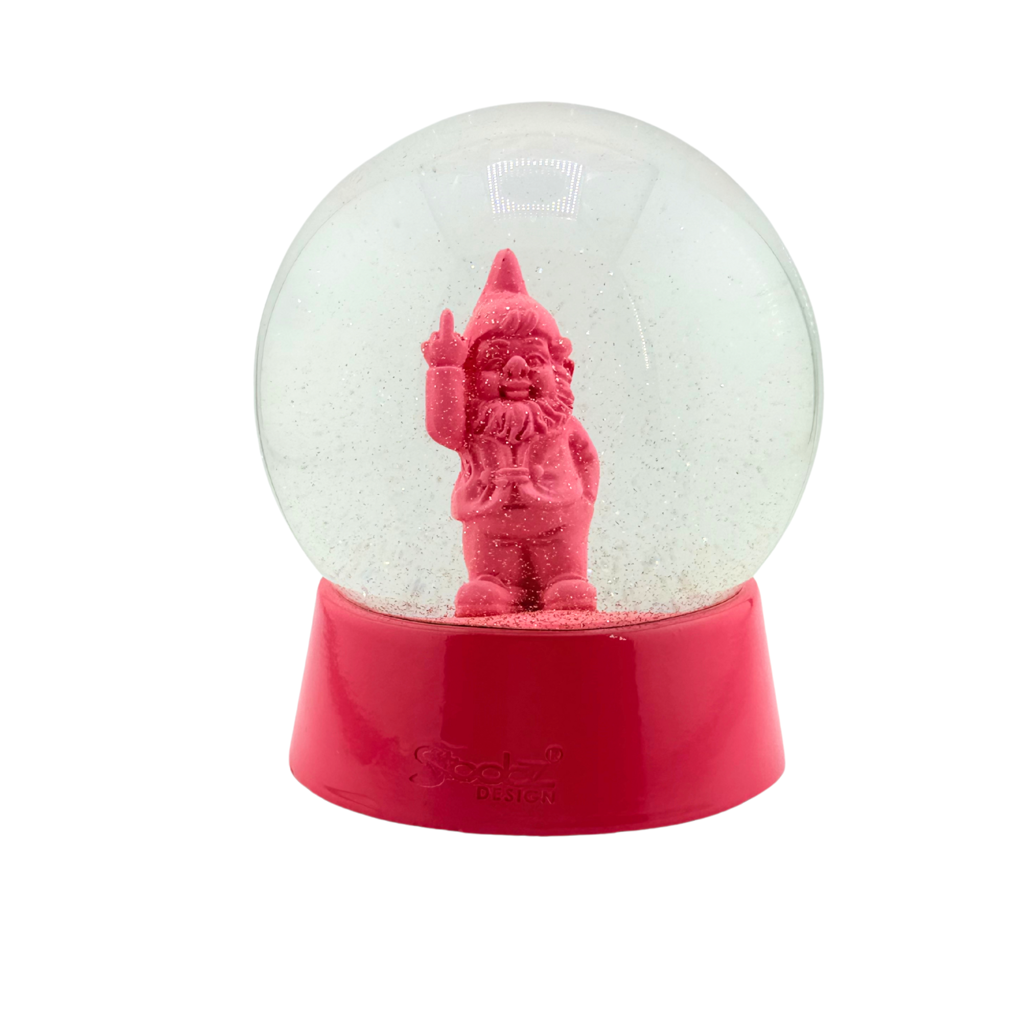 Stoobz® Garten Zwerg Glitzer Schneekugel